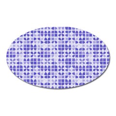 Pastel Purple Oval Magnet by FunkyPatterns