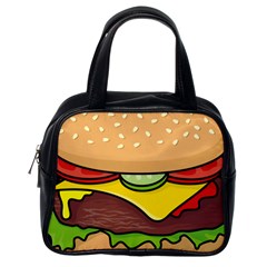 Cheeseburger Classic Handbags (one Side) by sifis