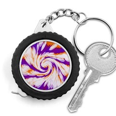 Tie Dye Purple Orange Abstract Swirl Measuring Tapes by BrightVibesDesign