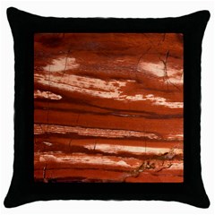 Red Earth Natural Throw Pillow Case (black) by UniqueCre8ion