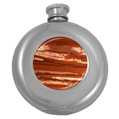 Red Earth Natural Round Hip Flask (5 Oz) by UniqueCre8ion