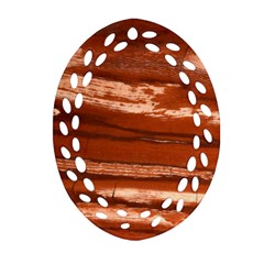 Red Earth Natural Ornament (oval Filigree)  by UniqueCre8ion