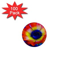 Tie Dye Flower 1  Mini Magnets (100 Pack)  by MichaelMoriartyPhotography