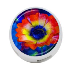 Tie Dye Flower 4-port Usb Hub (one Side) by MichaelMoriartyPhotography