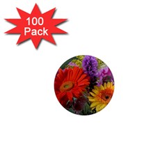 Colorful Flowers 1  Mini Magnets (100 Pack)  by MichaelMoriartyPhotography