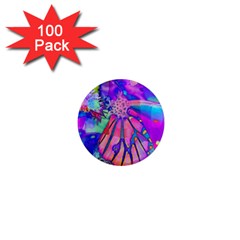 Psychedelic Butterfly 1  Mini Magnets (100 Pack)  by MichaelMoriartyPhotography