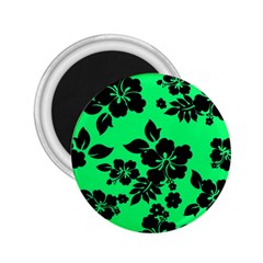 Dark Lime Hawaiian 2 25  Magnets by AlohaStore