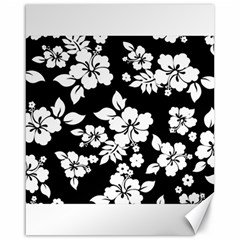 Black And White Hawaiian Canvas 16  X 20   by AlohaStore