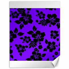 Violet Dark Hawaiian Canvas 36  X 48   by AlohaStore