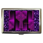 Purple Celtic Cross Cigarette Money Cases Front