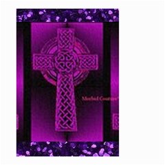 Purple Celtic Cross Small Garden Flag (two Sides) by morbidcouture