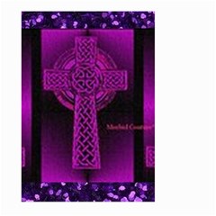 Purple Celtic Cross Large Garden Flag (two Sides) by morbidcouture