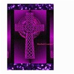 Purple Celtic Cross Large Garden Flag (Two Sides) Front