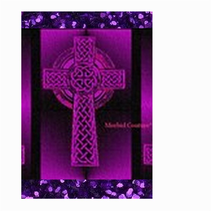 Purple Celtic Cross Large Garden Flag (Two Sides)