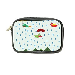 Birds In The Rain Coin Purse by justynapszczolka