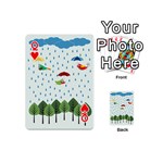 Birds in the rain Playing Cards 54 (Mini)  Front - HeartQ