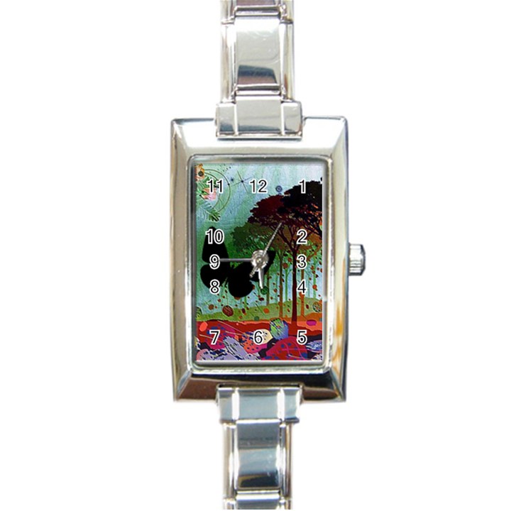 Imageedit 345 2043022904 Rectangle Italian Charm Watch