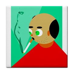 Smoker  Face Towel by Valentinaart