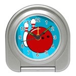 Bowling  Travel Alarm Clocks Front