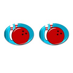 Bowling  Cufflinks (oval) by Valentinaart