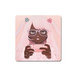 Gamergirl 3 P Square Magnet Front