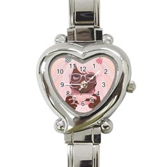 Gamergirl 3 P Heart Italian Charm Watch by kaoruhasegawa