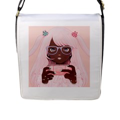 Gamergirl 3 P Flap Messenger Bag (l)  by kaoruhasegawa