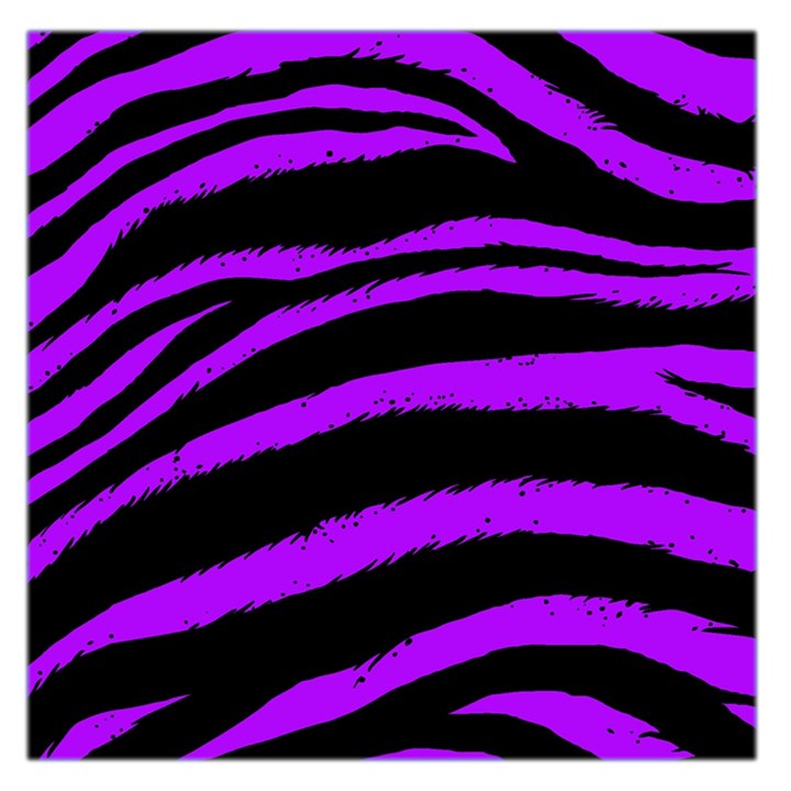 Purple Zebra Large Satin Scarf (Square)