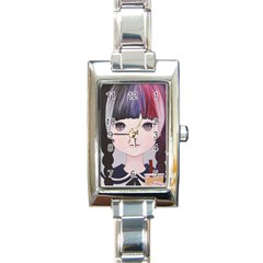 Tapioca Now 2 Rectangle Italian Charm Watch by kaoruhasegawa