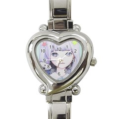 My Little Cloud Heart Italian Charm Watch by kaoruhasegawa