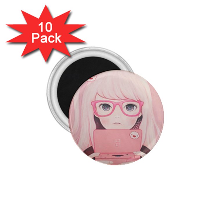 Gamegirl Girl 1.75  Magnets (10 pack) 