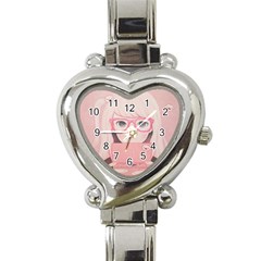 Gamegirl Girl Heart Italian Charm Watch by kaoruhasegawa