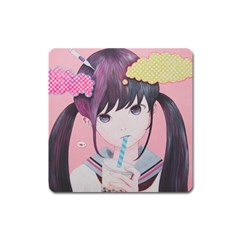 Sweet Boredom Square Magnet by kaoruhasegawa