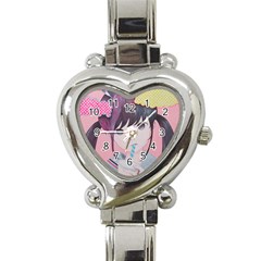 Sweet Boredom Heart Italian Charm Watch by kaoruhasegawa