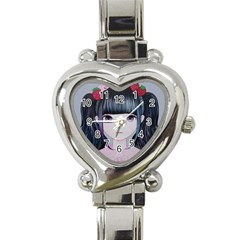 Nakayoshi Strawberry Heart Italian Charm Watch by kaoruhasegawa