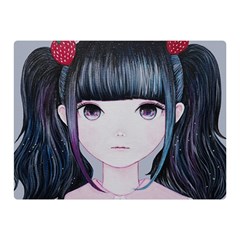 Nakayoshi Strawberry Double Sided Flano Blanket (mini)  by kaoruhasegawa