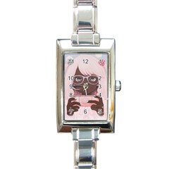 Gamergirl 3 Rectangle Italian Charm Watch by kaoruhasegawa