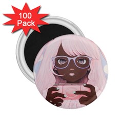 Gamergirl 3 2 25  Magnets (100 Pack)  by kaoruhasegawa