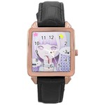 My Little Cloud 2 Rose Gold Leather Watch  Front