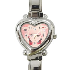 Spring Rain? Heart Italian Charm Watch by kaoruhasegawa