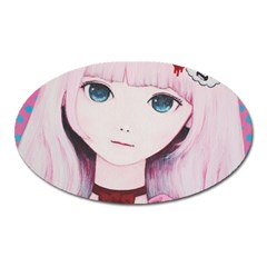 Sweet Tuesday Oval Magnet by kaoruhasegawa