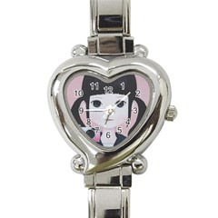 Smile Camare Heart Italian Charm Watch by kaoruhasegawa