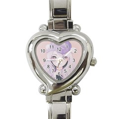 Ricehime Heart Italian Charm Watch by kaoruhasegawa