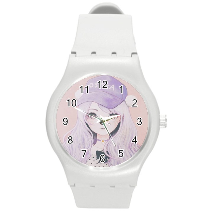 Ricehime Round Plastic Sport Watch (M)