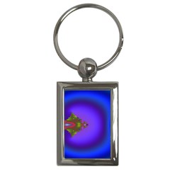 Into The Blue Fractal Key Chains (rectangle)  by Fractalsandkaleidoscopes