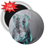 Dog 3  Magnets (100 pack) Front