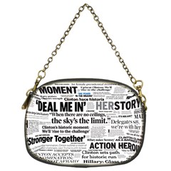 Hillary 2016 Historic Headlines Chain Purses (one Side)  by blueamerica