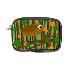 Brown Bird Coin Purse by Valentinaart