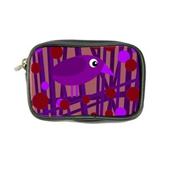 Sweet Purple Bird Coin Purse by Valentinaart