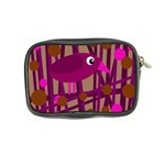 Cute magenta bird Coin Purse Back